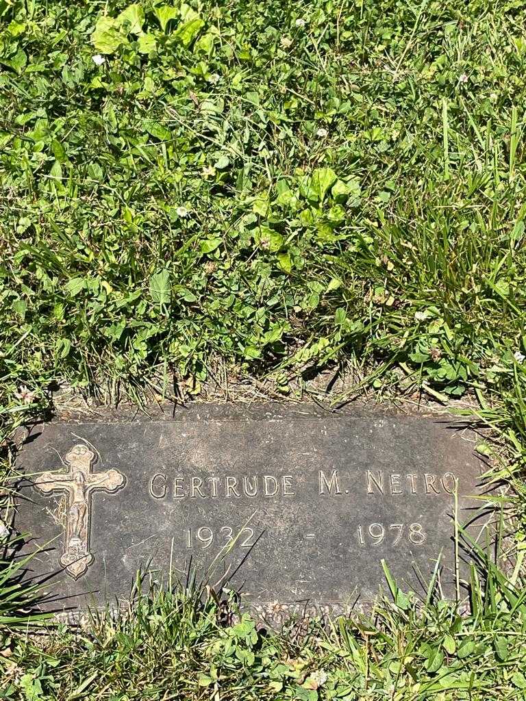Gertrude M. Netro's grave. Photo 3