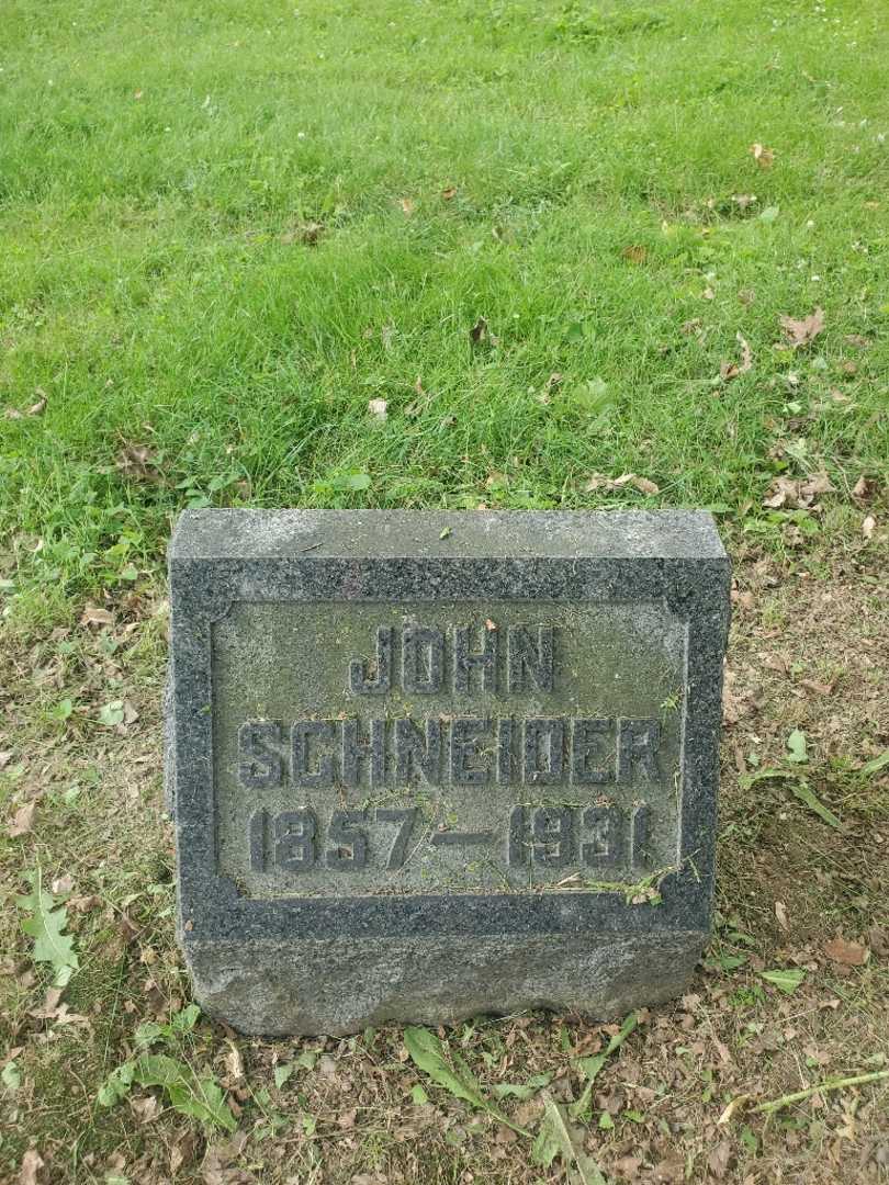 John Schneider's grave. Photo 3