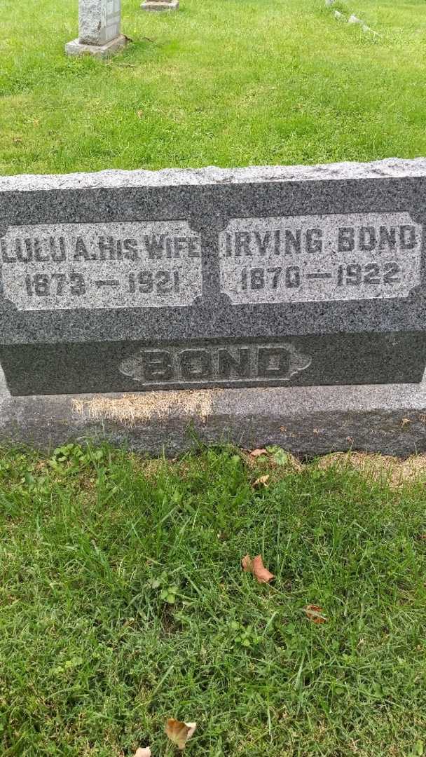 Lulu A. Bond's grave. Photo 3