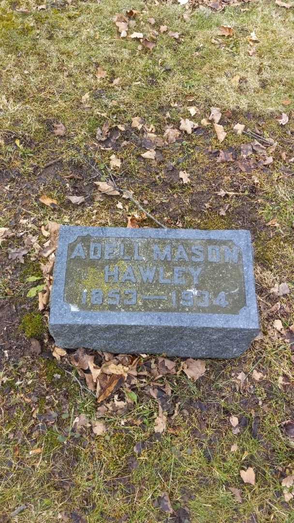 Adell Mason Hawley's grave. Photo 2