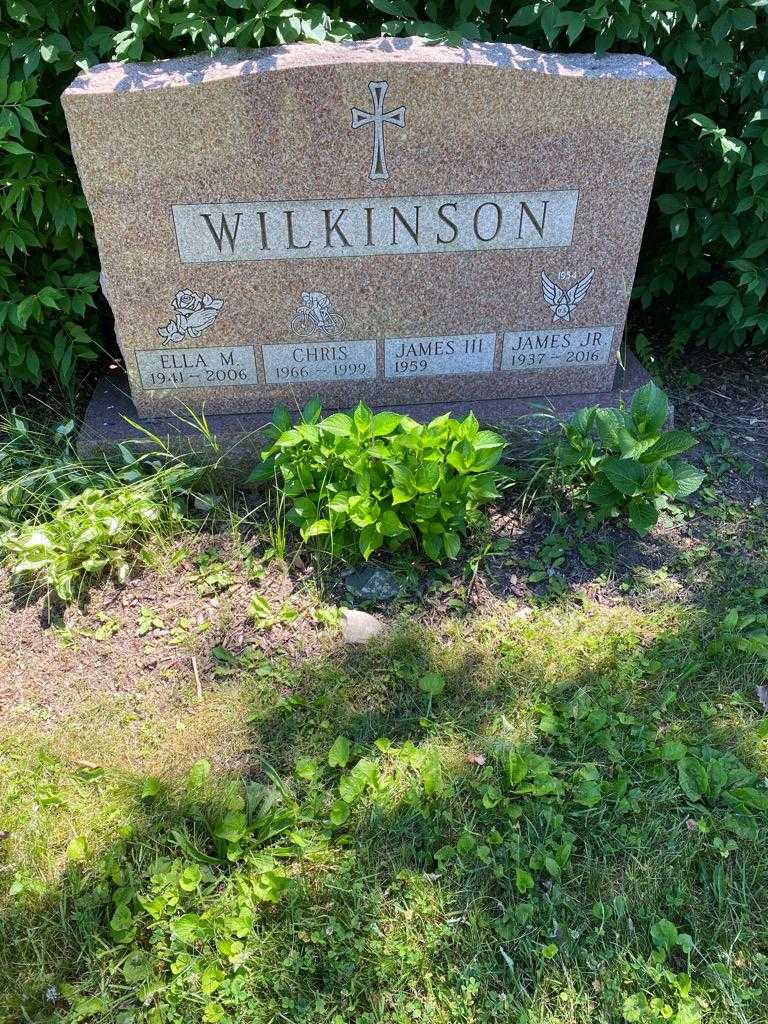 Ella M. Wilkinson's grave. Photo 1