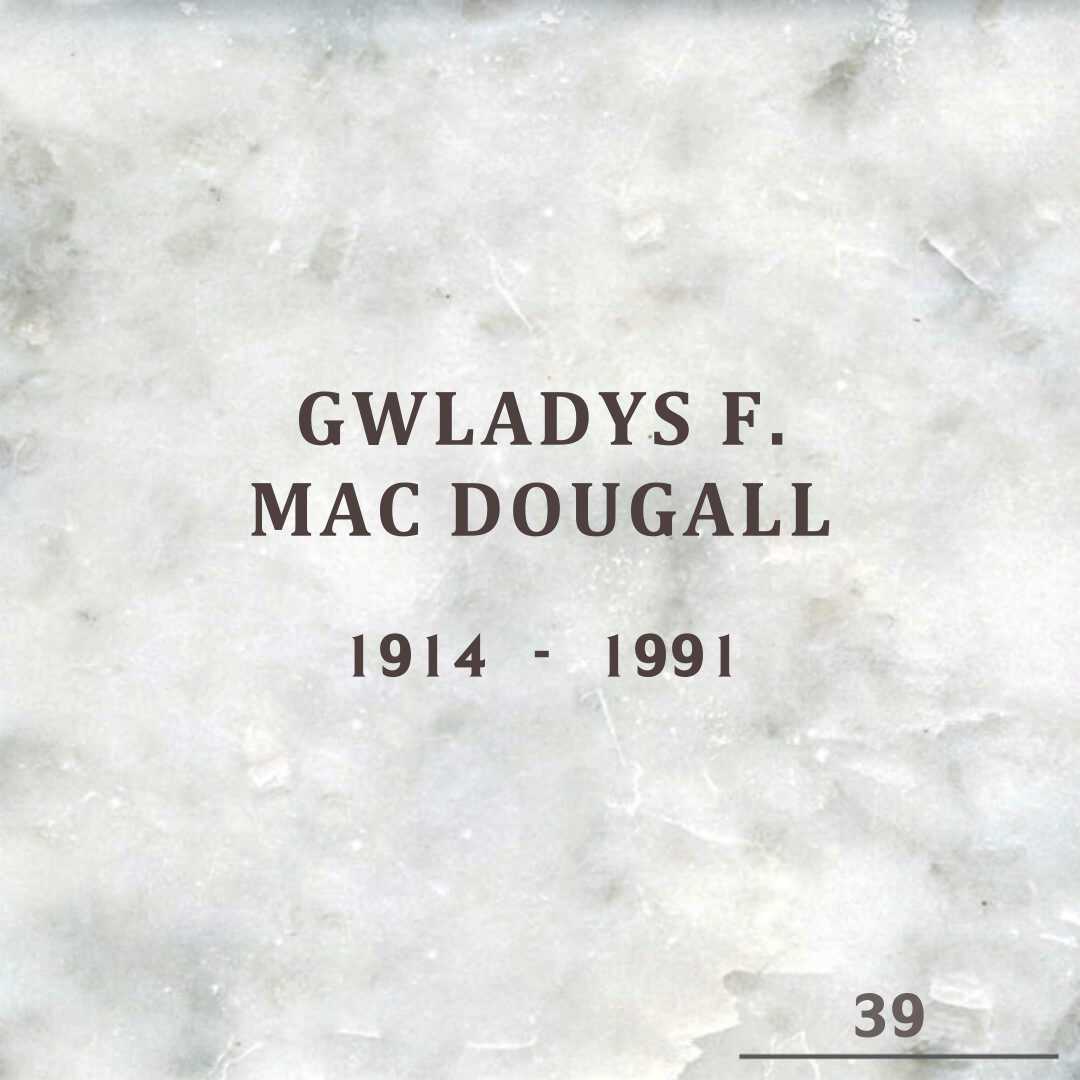 Gwladys F. Mac Dougall's grave
