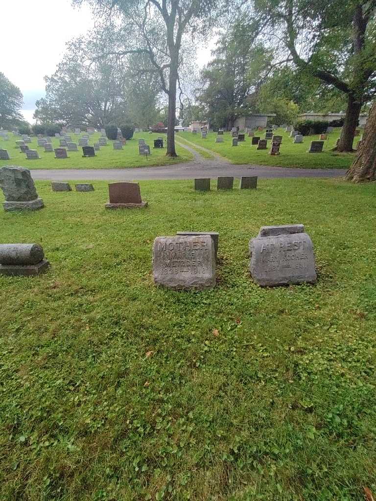 Marie Metzger's grave. Photo 1