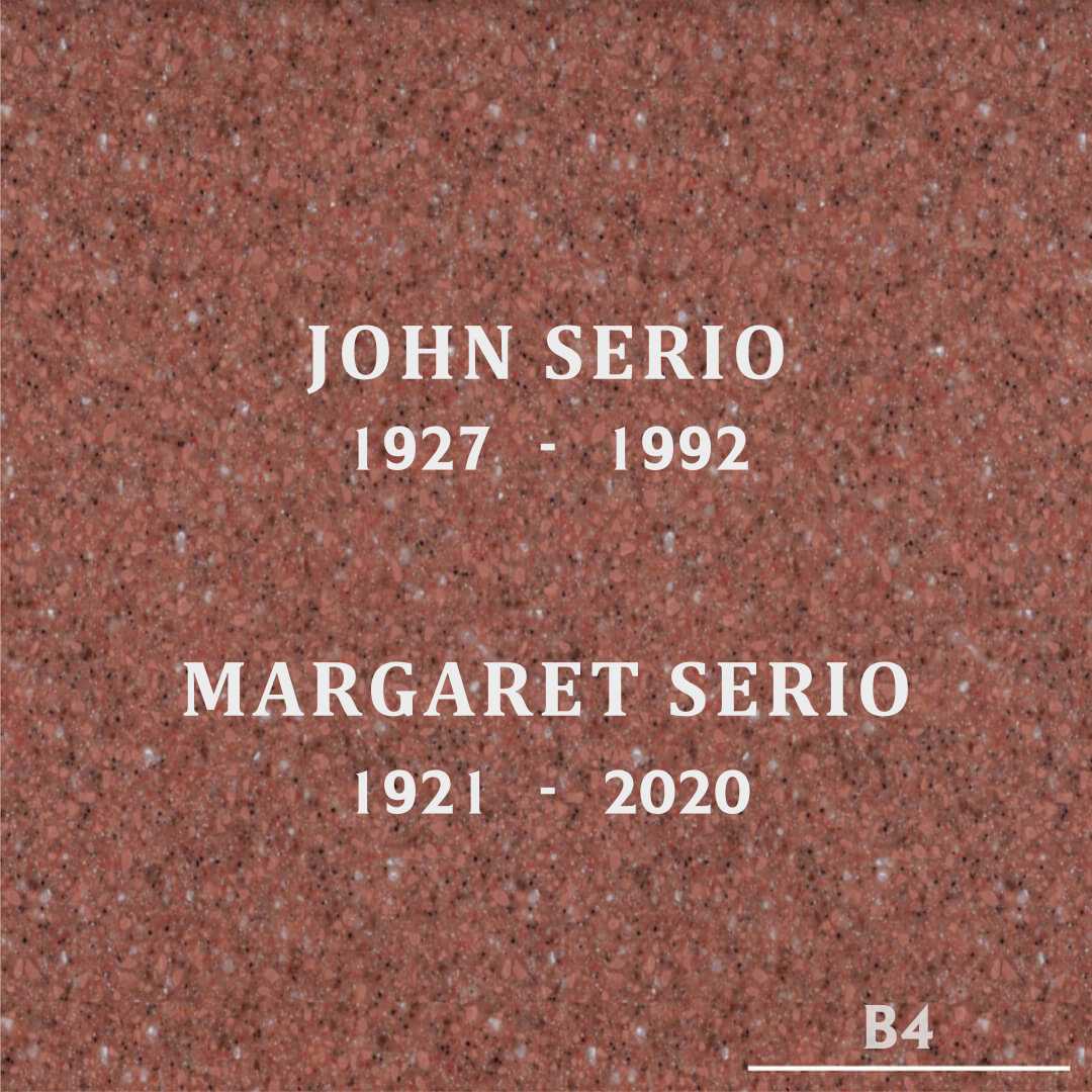 Margaret Serio's grave