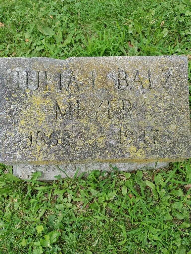 Julia L. Meyer Balz's grave. Photo 3