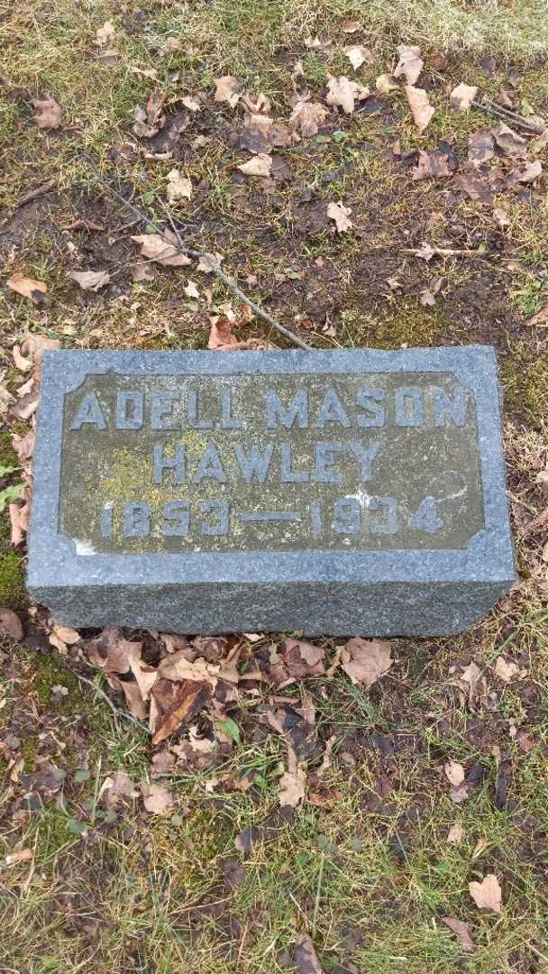 Adell Mason Hawley's grave. Photo 3