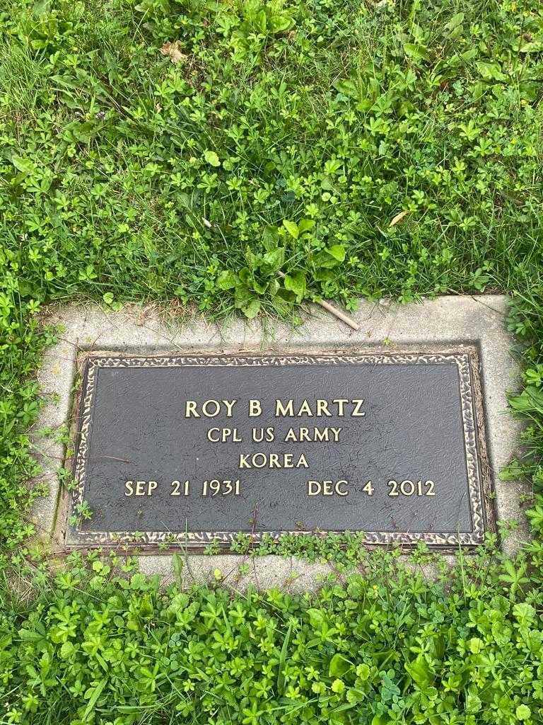 Roy B. Martz's grave. Photo 4