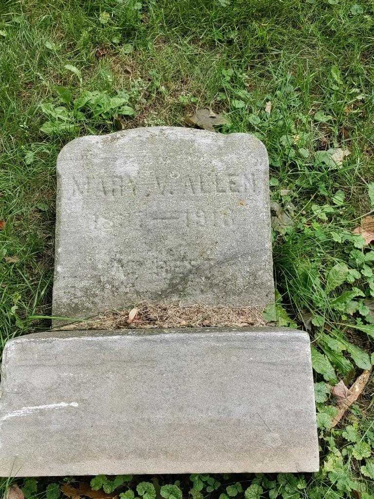 Mary V. Allen's grave. Photo 3