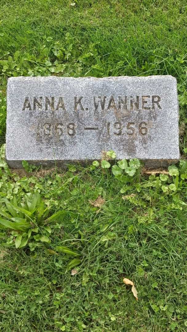 Anna K. Wanner's grave. Photo 3