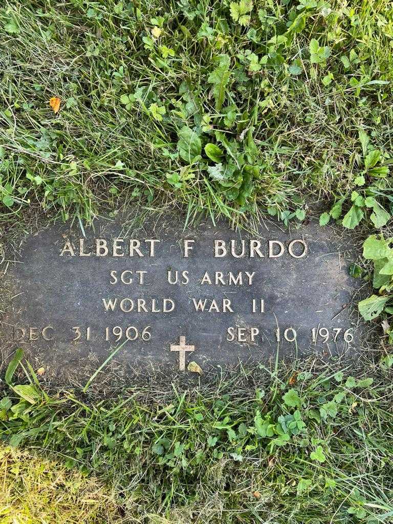 Albert F. Burdo's grave. Photo 3