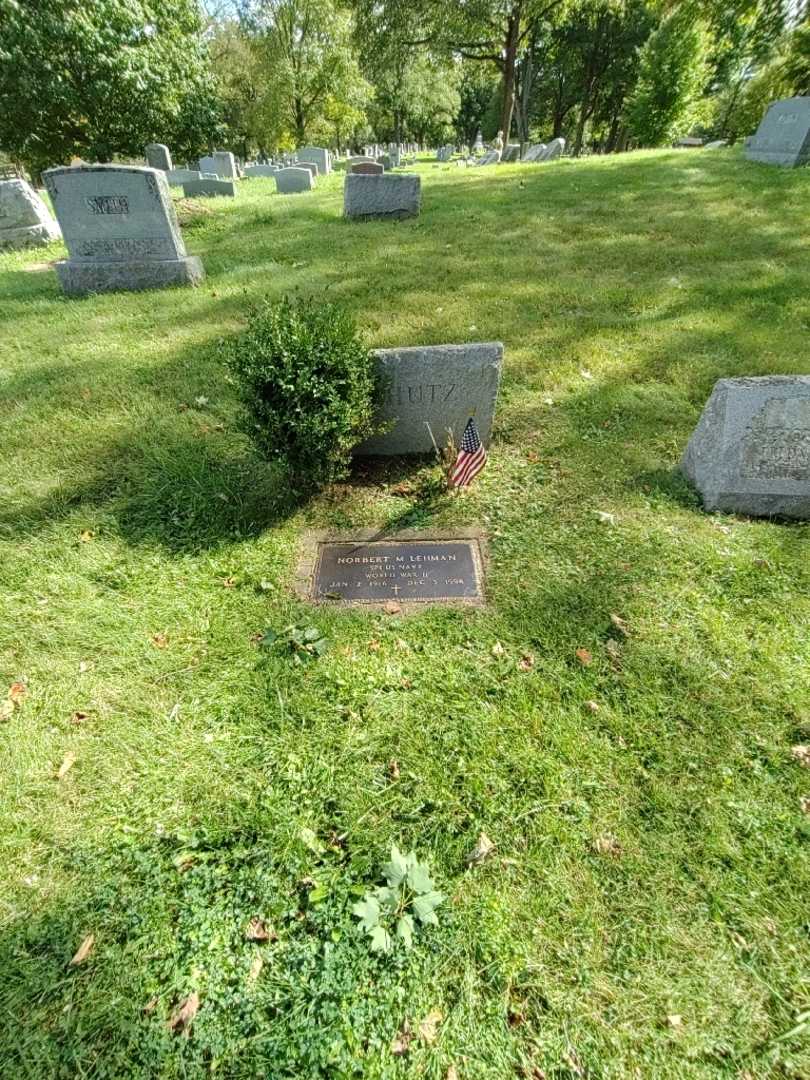 Norbert M. Lehman's grave. Photo 1