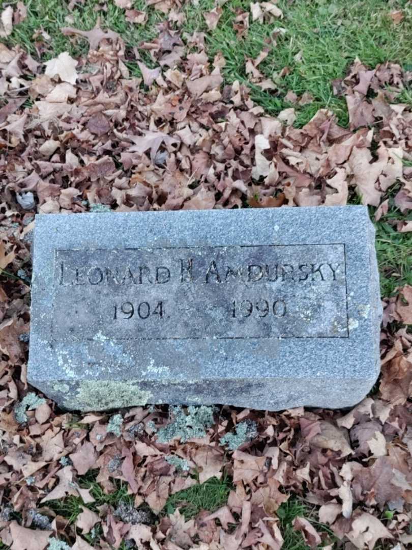 Leonard H. Amdursky's grave. Photo 3
