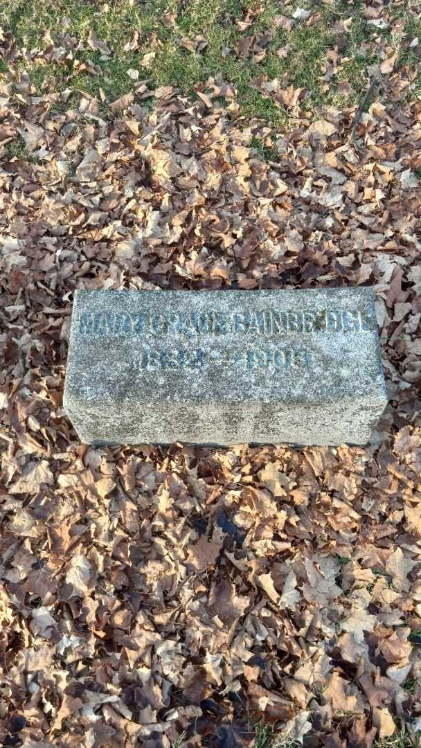 Mary Grace Bainbridge's grave. Photo 2