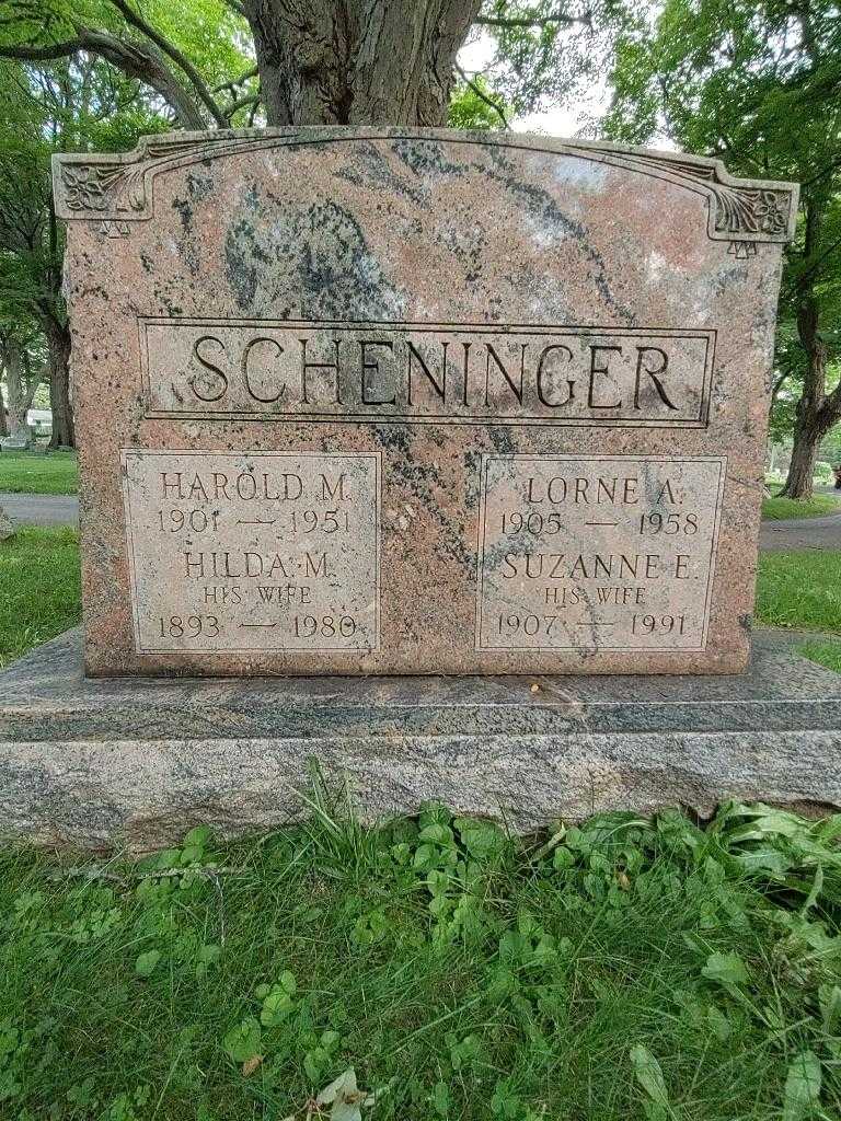 Harold M. Scheninger's grave. Photo 2