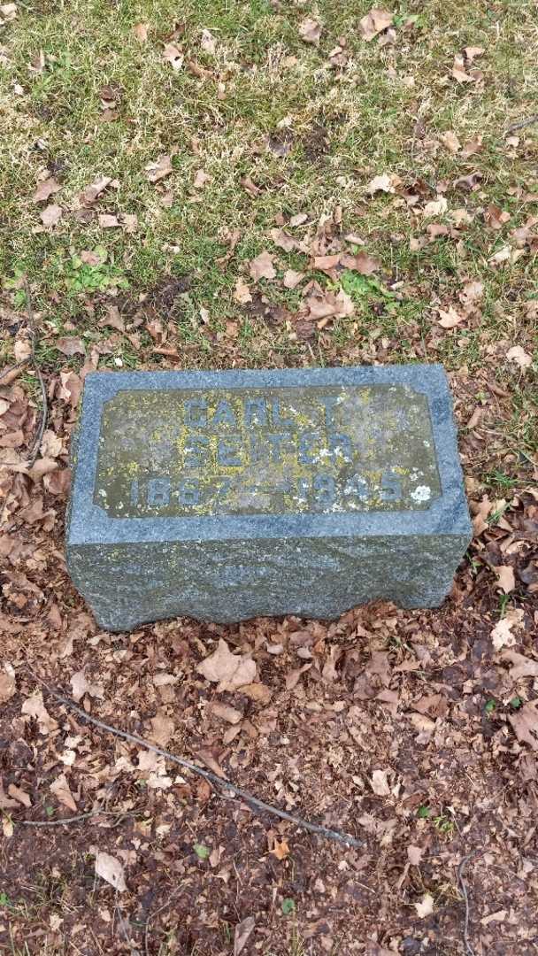 Carl T. Seiter's grave. Photo 2