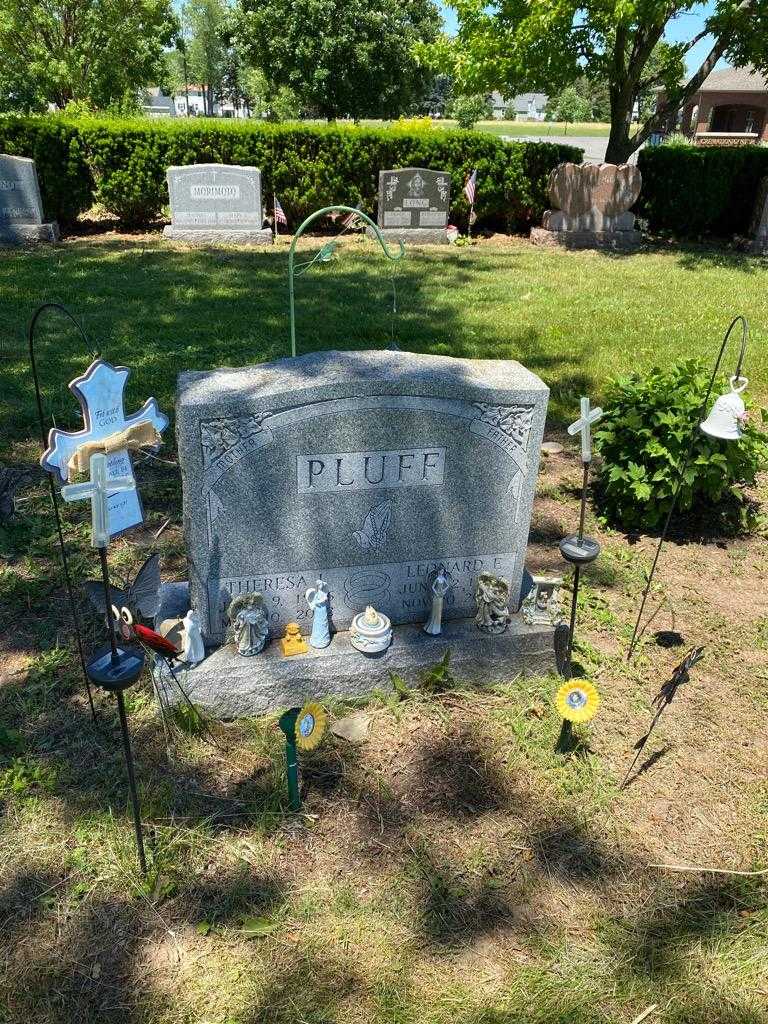 Leonard E. Pluff's grave. Photo 1