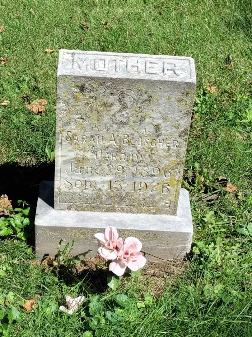 Sarah A. Beuscher Darrow's grave. Photo 3