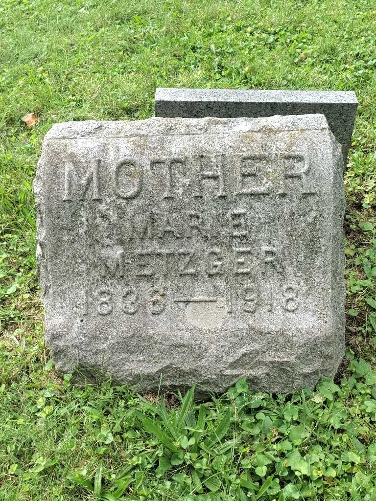 Marie Metzger's grave. Photo 4