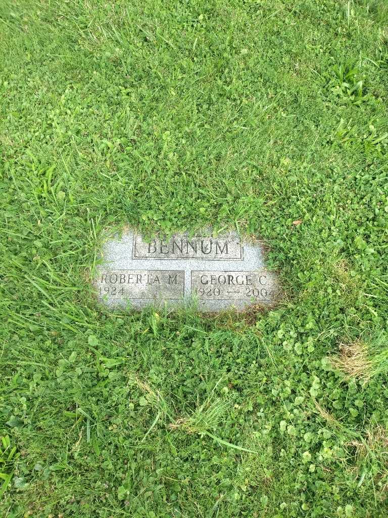 George C. Bennum's grave. Photo 3