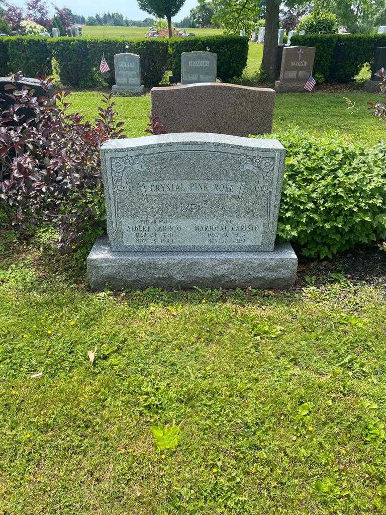 Albert Caristo's grave. Photo 2