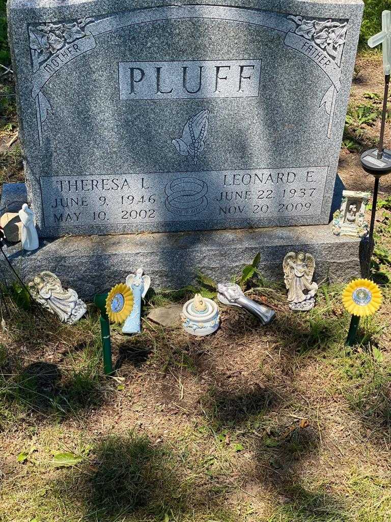 Leonard E. Pluff's grave. Photo 2