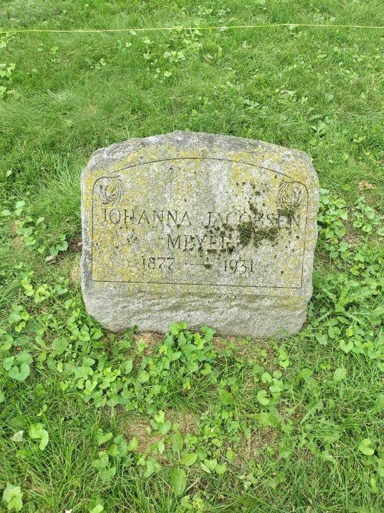 Johanna Jacobsen Meyers's grave. Photo 2