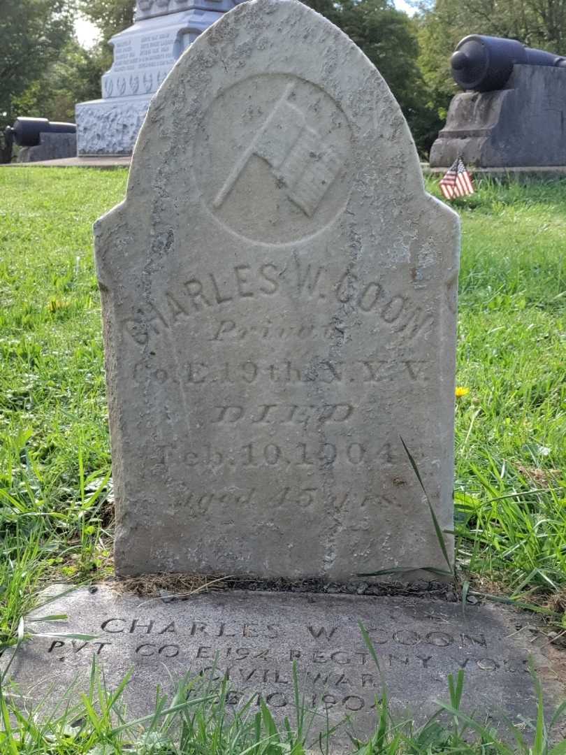 Charles W. Coon's grave. Photo 3