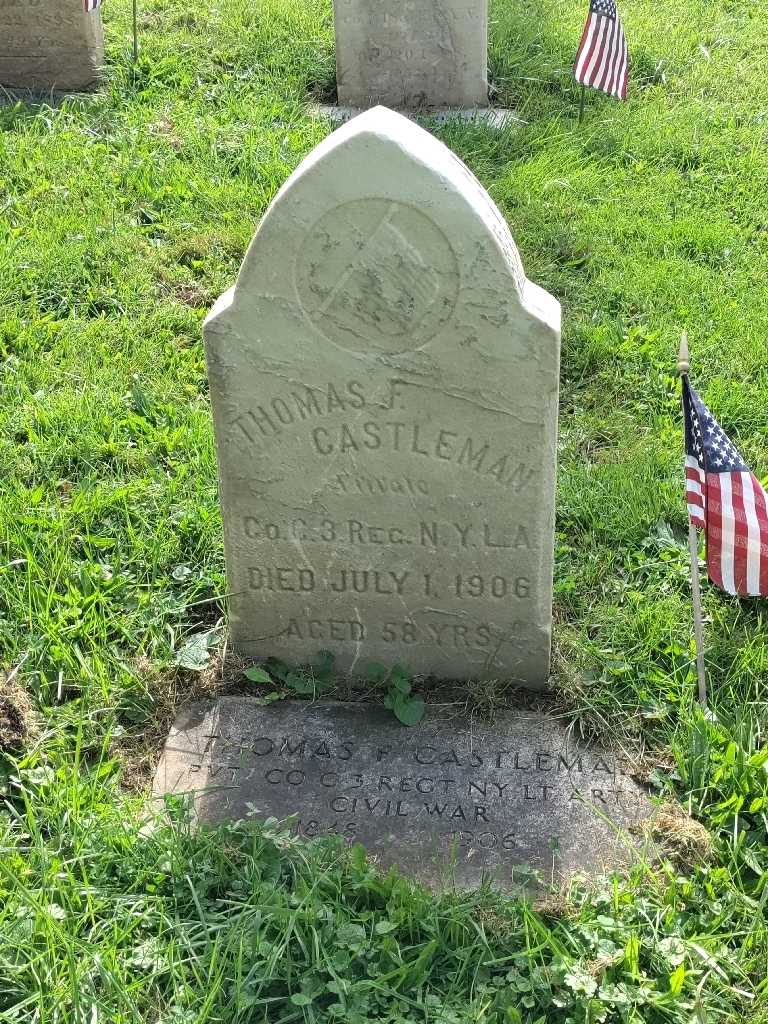 Thomas F. Castleman's grave. Photo 2