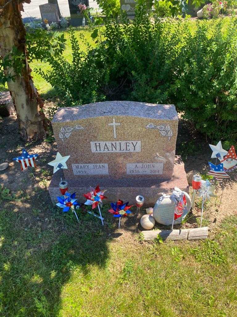 John A. Hanley's grave. Photo 2