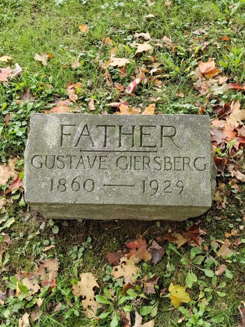 Gustave Giersberg's grave. Photo 3