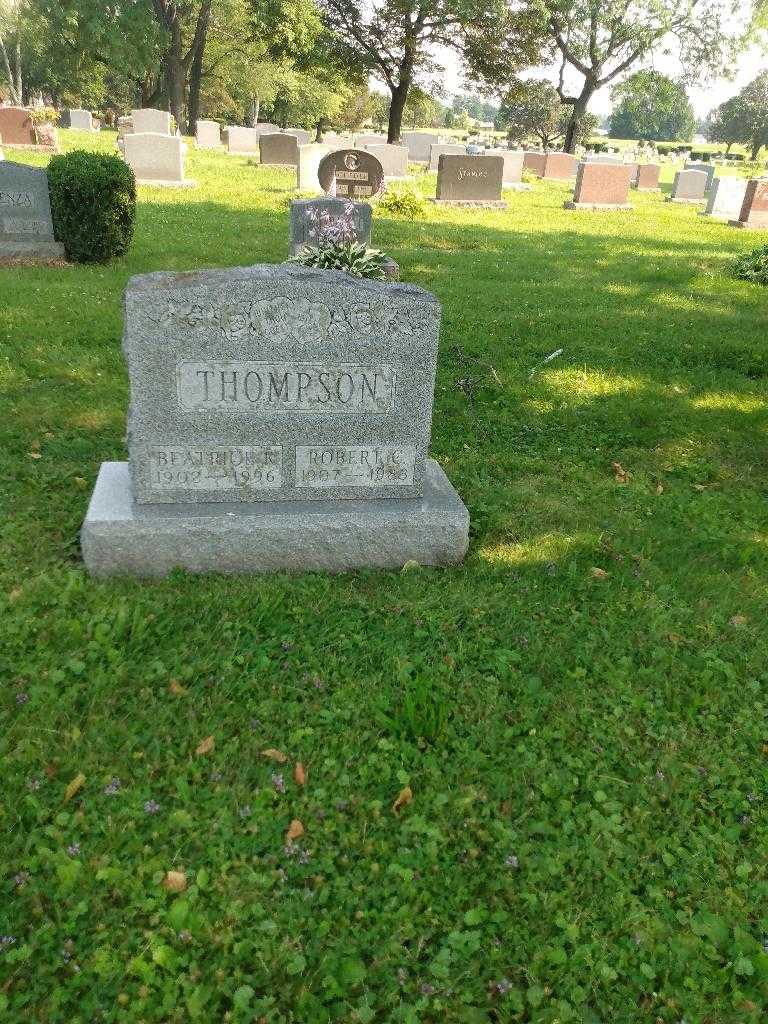 Robert C. Thompson's grave. Photo 1