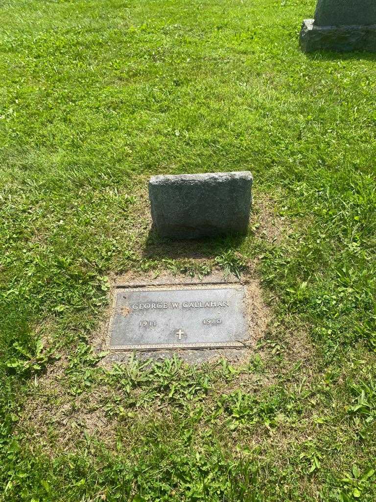 George W. Callahan's grave. Photo 2