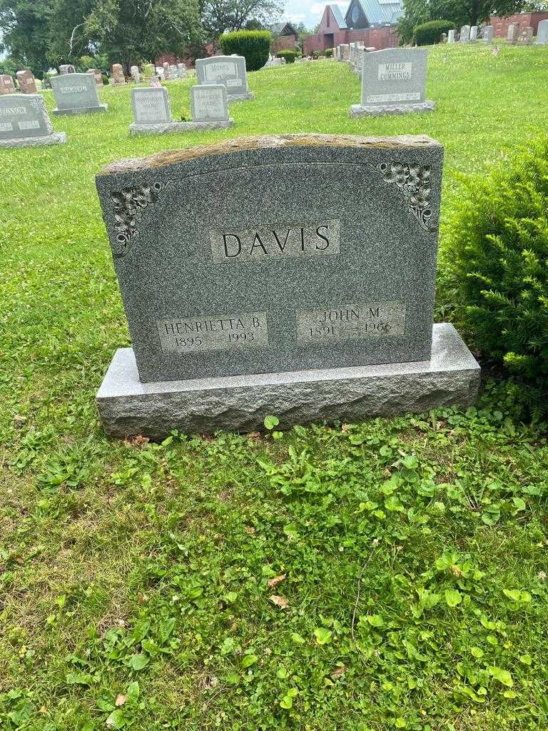 John M. Davis's grave. Photo 2