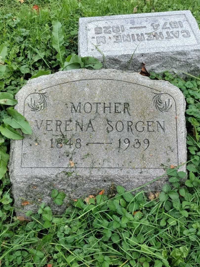 Verena Sorgen's grave. Photo 3