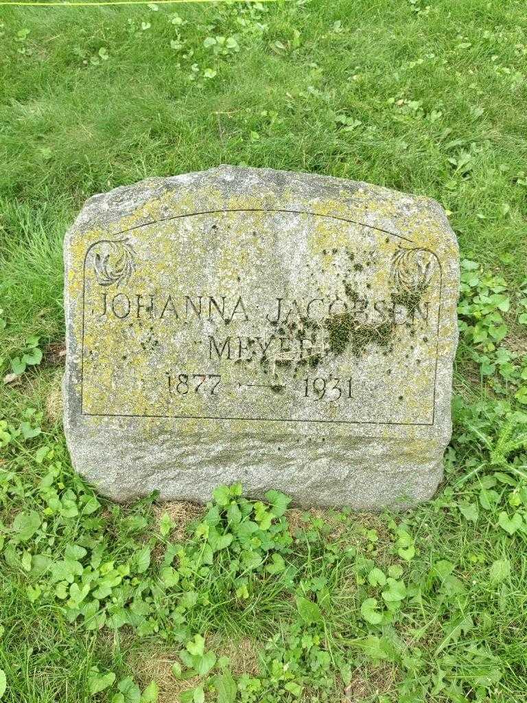 Johanna Jacobsen Meyers's grave. Photo 3