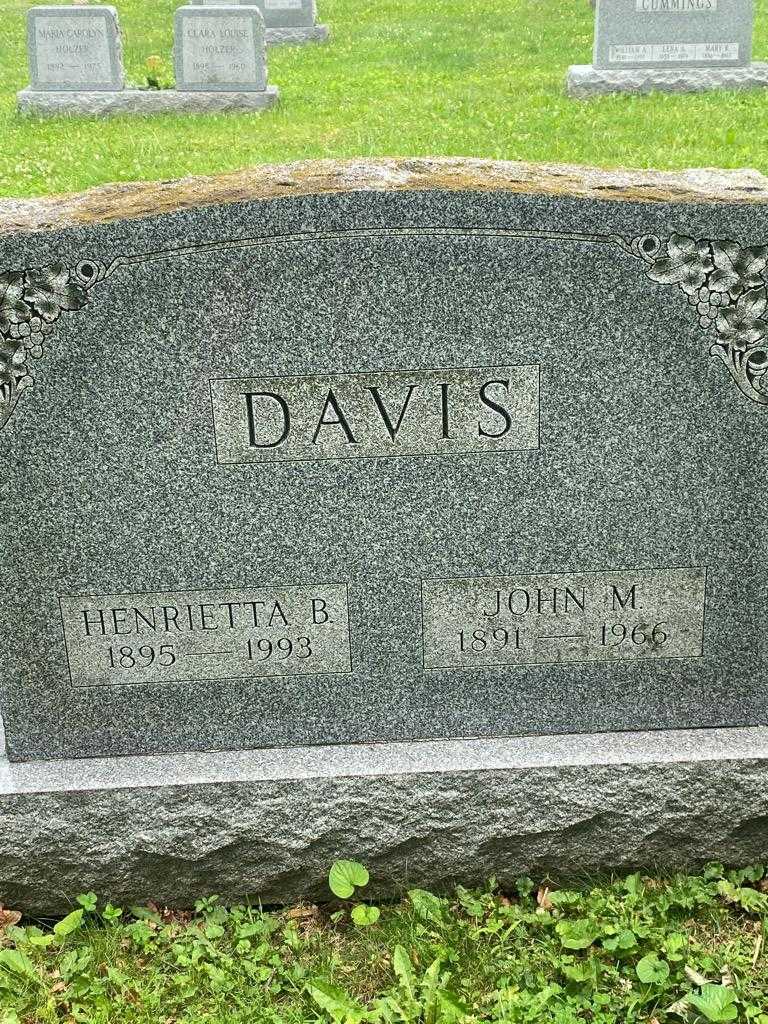 John M. Davis's grave. Photo 3