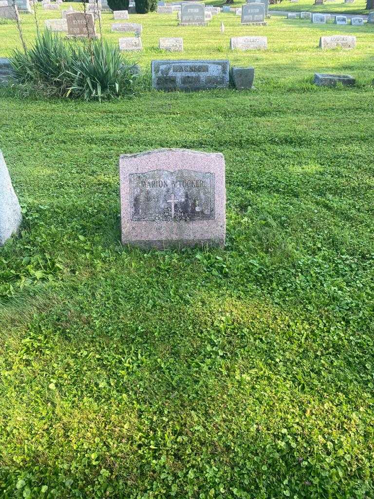 Marion B. Tucker's grave. Photo 2