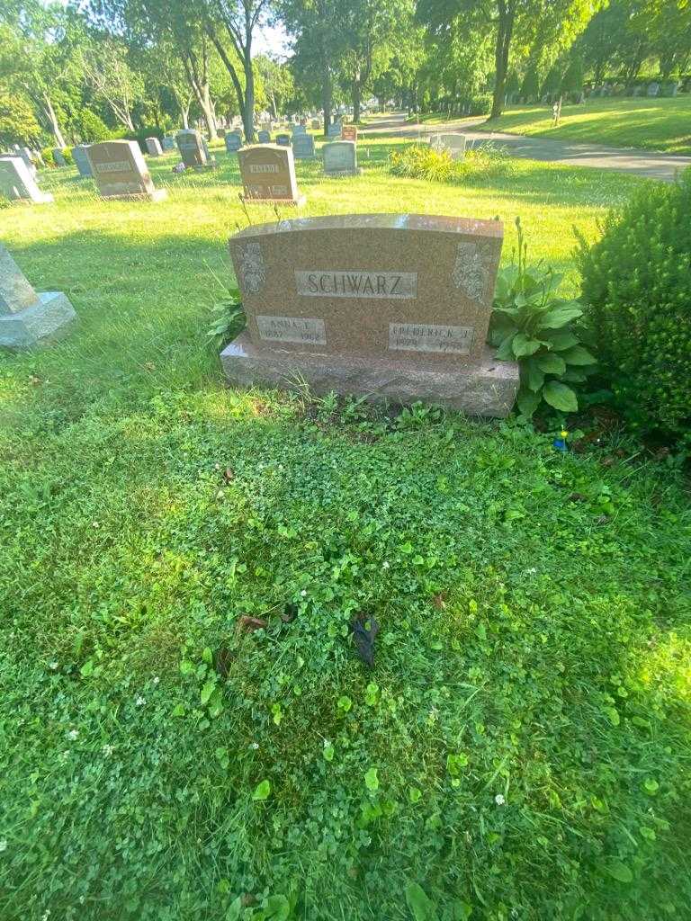 Frederick J. Schwarz's grave. Photo 1