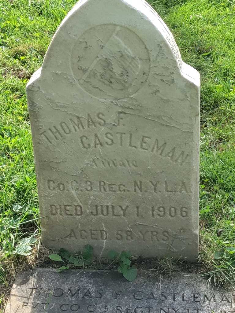 Thomas F. Castleman's grave. Photo 3