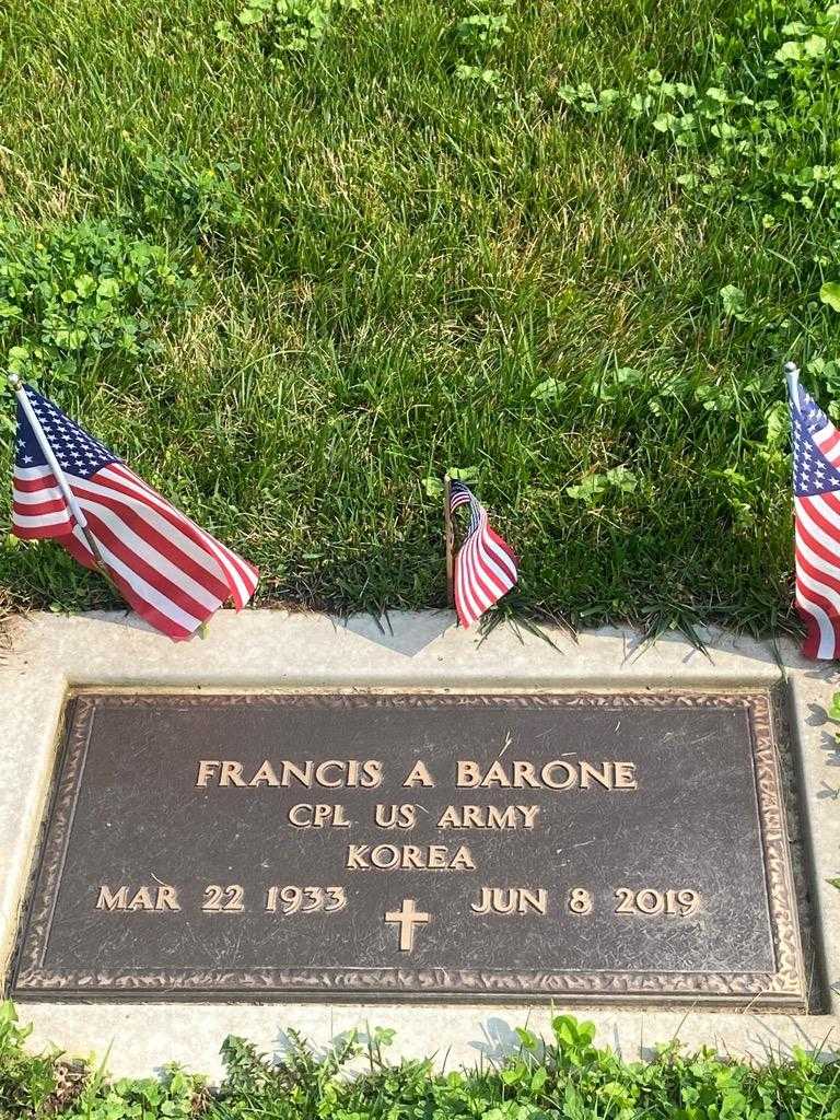 Francis A. Barone's grave. Photo 4