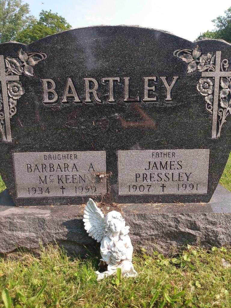 James Pressley Bartley's grave. Photo 3