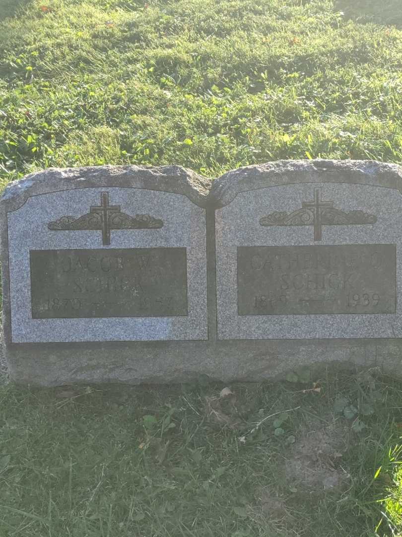 Jacob W. Schick's grave. Photo 3