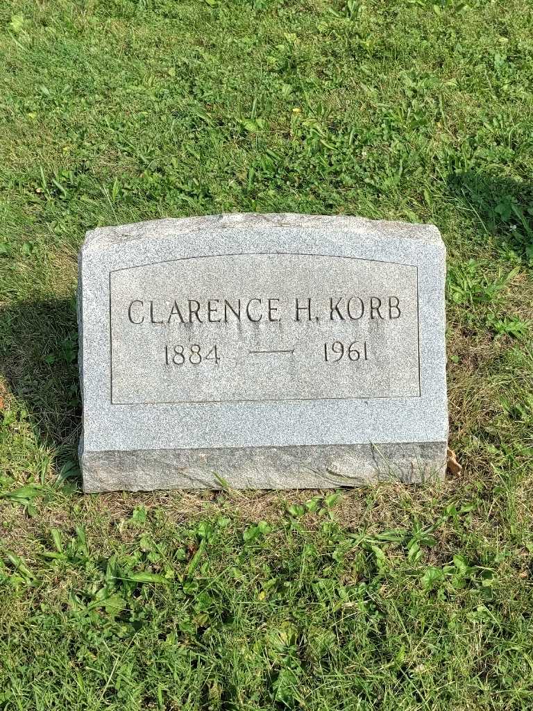 Clarence H. Korb's grave. Photo 3