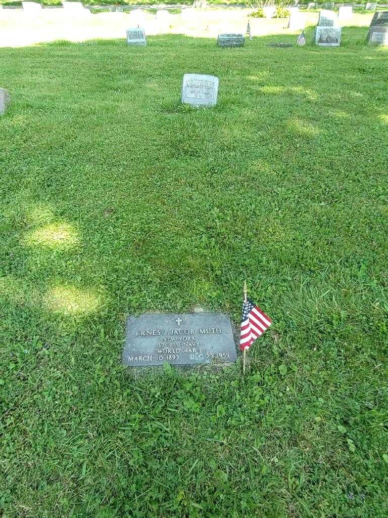 Ernest Jacob Muth's grave. Photo 1