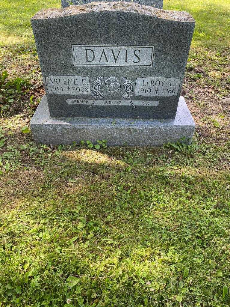 Leroy L. Davis's grave. Photo 2