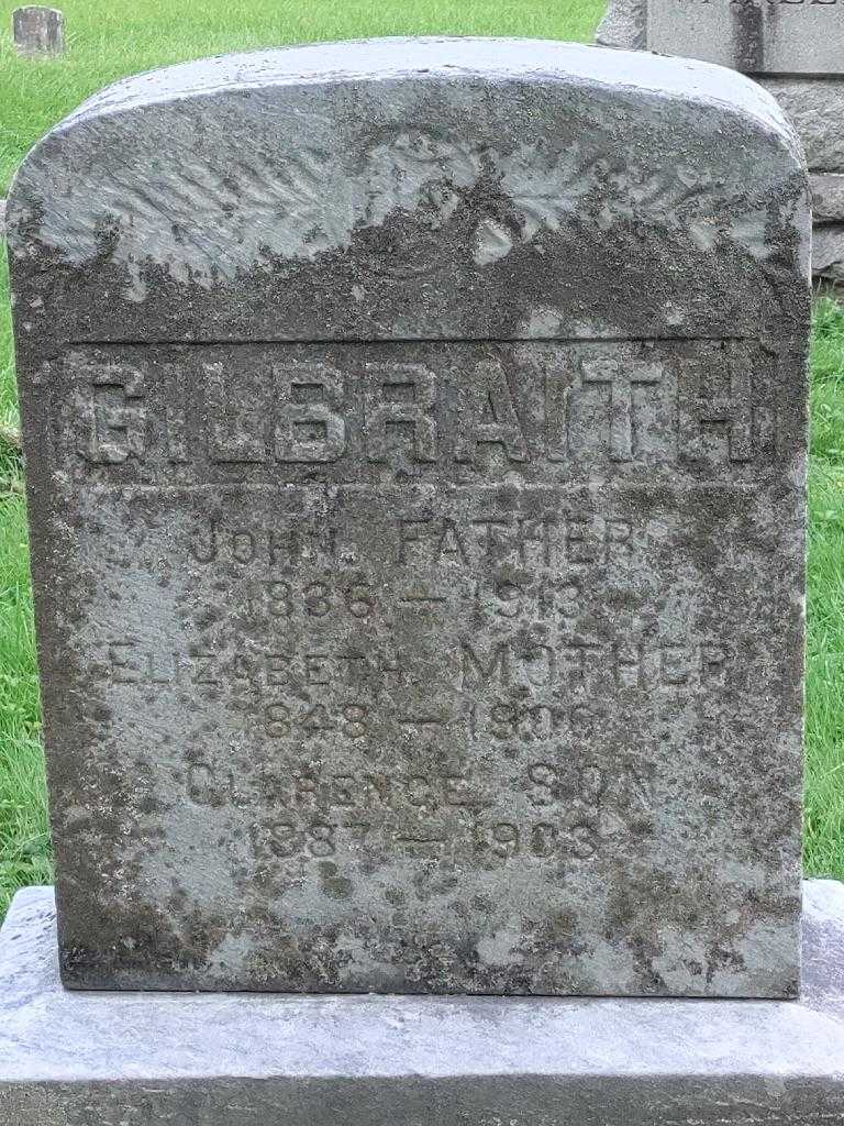 Clarence Gilbraith's grave. Photo 3