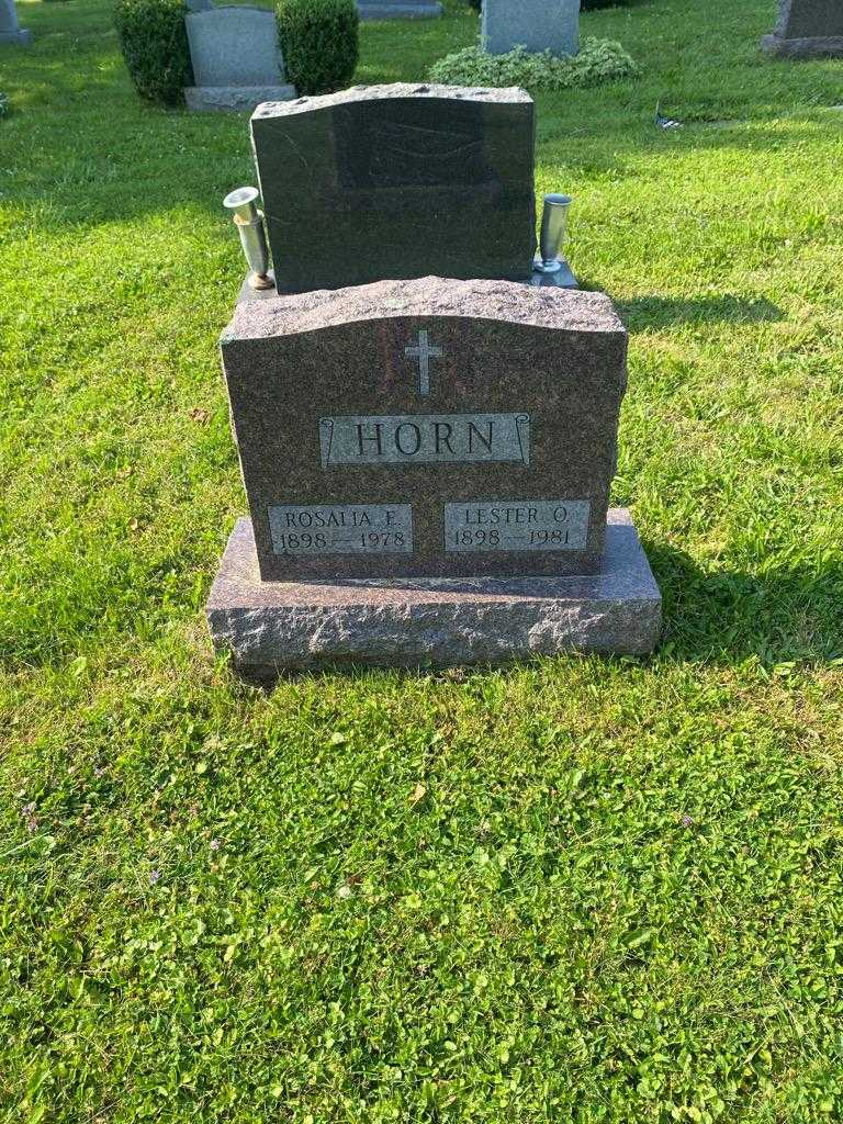 Rosalia E. Horn's grave. Photo 2