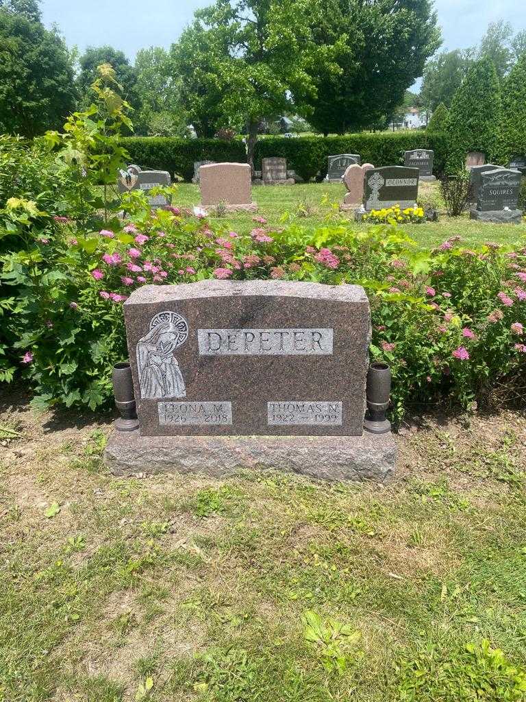 Leona M. DePeter's grave. Photo 2