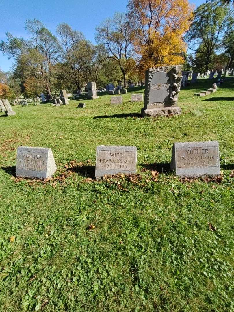 Hermina A. Schmidt's grave. Photo 1