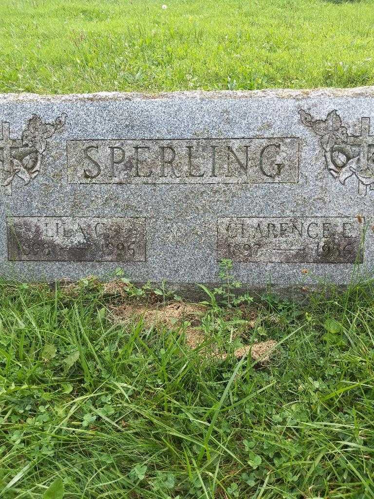 Clarence E. Sperling's grave. Photo 3